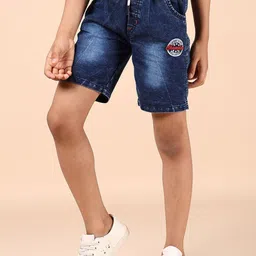 V-Mart Boys Regular Fit Mid-Rise Denim Shorts-44