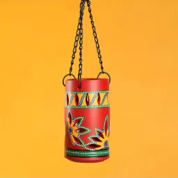 ExclusiveLane 'Dabba Light' Tea-Light Holder In Crimson Red-image-75
