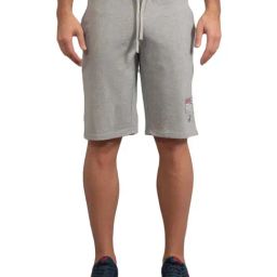 Beverly Hills Polo Club Grey Cotton Regular Fit Shorts-image-32