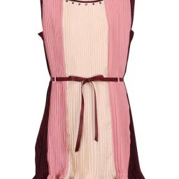 Cutecumber Kids Plum & Cream Solid Dress-picture-39
