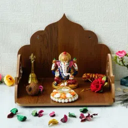 eCraftIndia Designer Laminated Wood Pooja Temple/Mandir-image-2