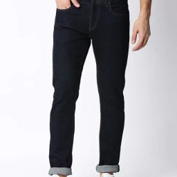 Dragon Hill Blue Slim Fit Lightly Washed Jeans-image-63