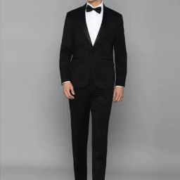 Louis Philippe Black Slim Fit Two Piece Suit-image-80