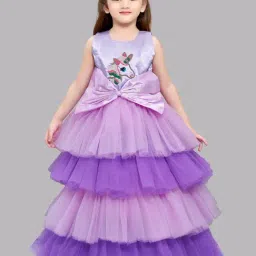 Pink Chick Kids Lavender Embellished Gown-image-42