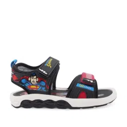 Campus Kids Black & Red Floater Sandals-image-46