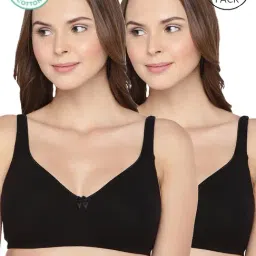 Inner Sense Black Full Coverage Bra - Pack of 2-picture-12