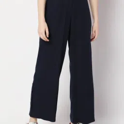 Vero Moda Navy Flared Fit Pants-picture-33