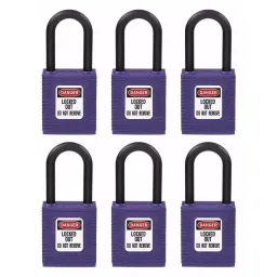 BRADY Lockout Padlock Keyed Different Nylon Std Body Size Nylon Std Purple, 39N232-picture-4