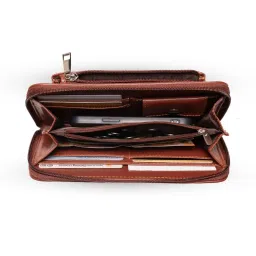 ZOUK Classic Multicolor Printed Zip around Wallet for Women image 5