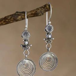 Fabindia 925 Silver Drop Earrings for Women-picture-19