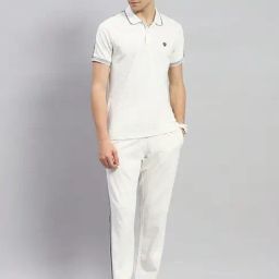 Monte Carlo Ecru Regular Fit Trackpants-7