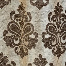 Saral Home Brown Polyester Floral Curtain-29