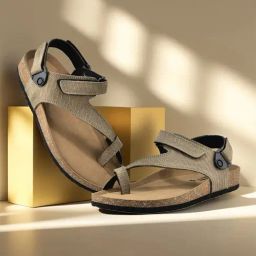 Woodland Men's khaki Toe Ring Sandals-picture-8