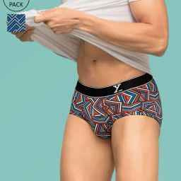XYXX Multicolor Printed Cotton Briefs - Pack of 2-image-16