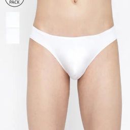 La Intimo White Comfort Fit Briefs - Pack Of 3-picture-29