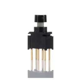 RS PRO Miniature Push Button Switch DPDT Momentary Through Hole Black, 7346763-17