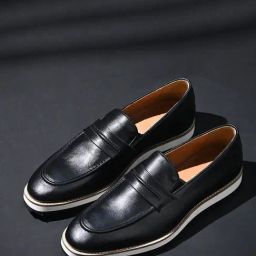 Louis Stitch Men's Jet Black Casual Loafers-picture-32