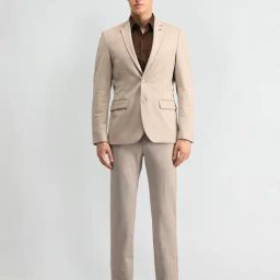 Arrow Beige Regular Fit Two Piece Suit-image-23