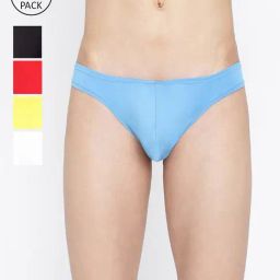 La Intimo Multicolored Comfort Fit Briefs - Pack Of 5-picture-0