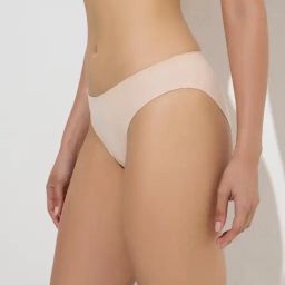 Wunderlove by Westside Beige Invisible Hi-Leg Cotton-Blend Brief-image-83