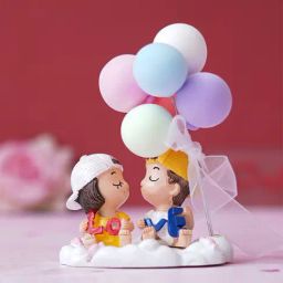 eCraftIndia Solid Polyresin Cute Couple Statue-30
