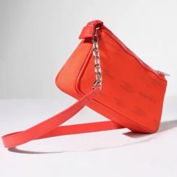 Allen Solly Orange Printed Medium Sling Handbag-1