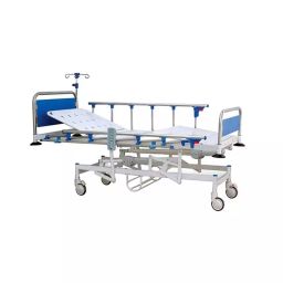 Wellsure Healthcare Electric ICU Bed SS Sunmica Panels & Collapsible Side Railings WSH-1249-17