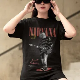CAPTCHA Typography Printed Round Neck Drop-Shoulder Sleeves Cotton Oversized T-shirt-picture-25