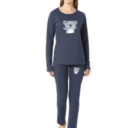 Smarty Pants Blue Cotton Regular Fit Sleepwear Robes-image-60