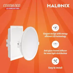 Halonix Cosma Neo LED Down Light Panel 3 in 1 Color 5.7 inch Cut Out Size 15 W image 4