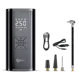 Robustt 150 PSI 4500 mAH ABS Portable Tyre Inflator with LED Light-6