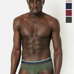 OLWEN Pack Of 5 Hipster Briefs + 5-Ivy-Wine Noir-Platinum-Imperial-Pebbel-S-picture-25