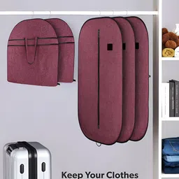Aura Maroon Set of 6 Regular Multi-Utility Organisers image 4