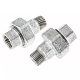 Georg Seat Union Fischer Galvanised malleable Iron Fitting Taper male BSPT 1/2in to Female BSPP 1/2in, 770341204 (Pack of 2)-image-32