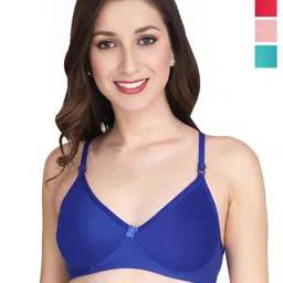 Liigne Women Pack Of 4 Full Coverage Lightly Padded T-shirt Bra-picture-55