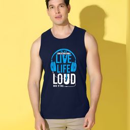 SLOWLORIS Pack Of 2 Printed Round Neck Gym Vests-picture-40