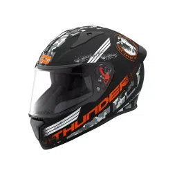 Studds N10 Matt Black Large (580 mm) Full Face Helmet, Thunder D2 Decor-image-24
