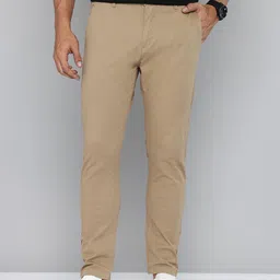 Flying Machine Men Slash Slim Tapered Fit Chinos Trousers-picture-10