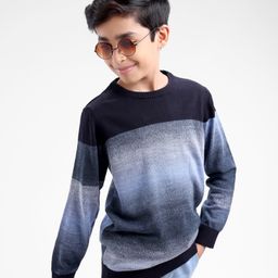Pine Kids Knitted Light Winter Pullover Ombre Sweaters Spray Colour Print - Multicolour (Print May Vary)-10