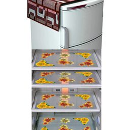 Dakshya Industries Fridge Top Cover and Fridge Mat Combo Set of 5-picture-44