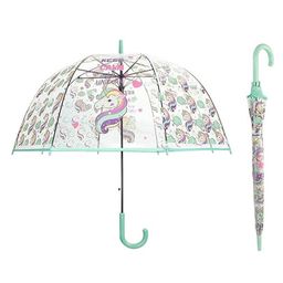 CHAATEWALA Born To Be A Unicorn Text & Unicorn Printed Umbrella - Multi Colour-0