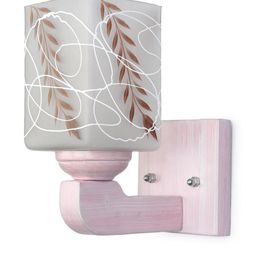 Somil Premium Designer Glass Wall / Night Lamp Elegant & Stylish Dcor Accent for Modern Interiors, color- Brown, White, Size- 18.5 X 23.5 X 22.5 CM-image-63