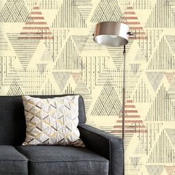 ArtzFolio Printed UV-Resistant Anti-Bacterial Abstract Triangular Design Peel & Stick Wallpaper-64