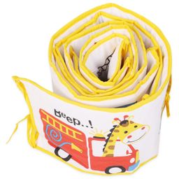 The Mom Store Beep Beep 4 Section Crib Rails Protector Bumper Set - Multioclour image 4