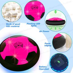FunBlast Air Powered Hover Soccer Ball with Flashing Light  Pink image 4