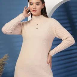 Juelle Women Striped Longline Pullover-image-69