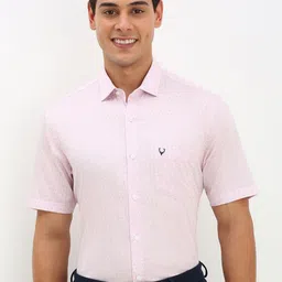 Allen Solly Men Spread Collar Geometric Printed Cotton Slim Fit Formal Shirt-image-92