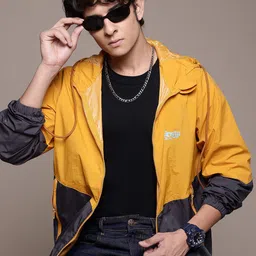 The Roadster Lifestyle Co. Colourblocked Hooded Jacket-picture-28