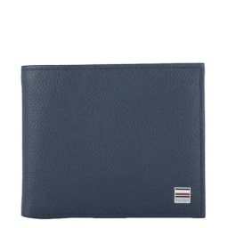 Tommy Hilfiger Crescent Navy Formal Leather Bi-Fold Wallet for Men-image-4