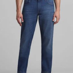 Jack & Jones Medium Blue Cotton Regular Fit Jeans-image-35